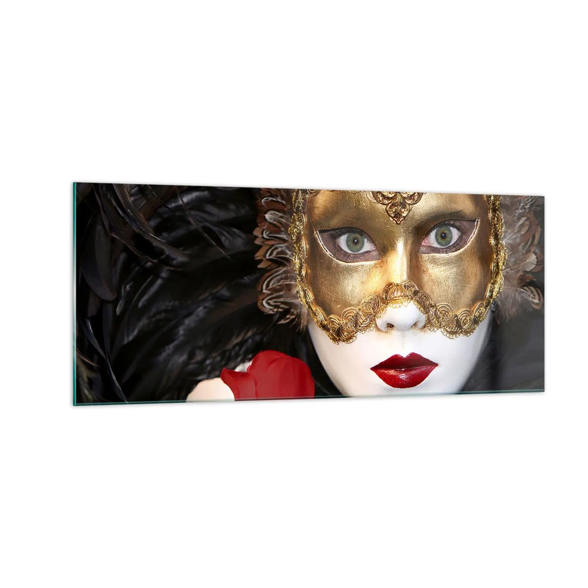 Cuadro sobre vidrio - Impresiones sobre Vidrio - Porque la vida es un gran baile - 100x40 cm