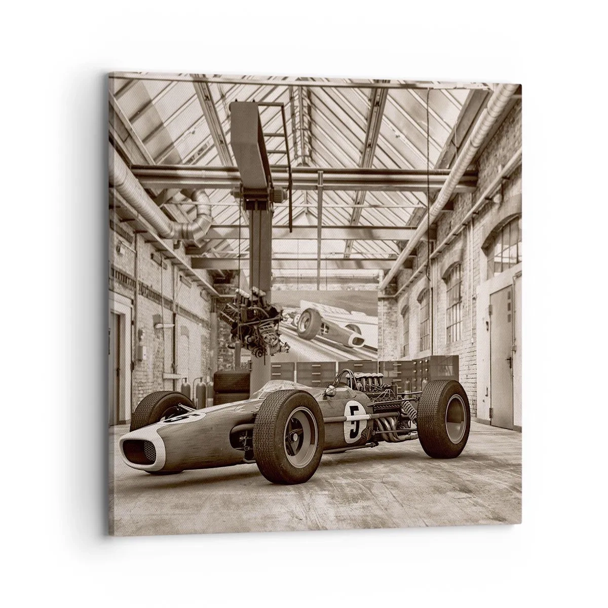 Cuadro sobre lienzo - Impresión de Imagen - El descanso del vencedor - 70x70 cm