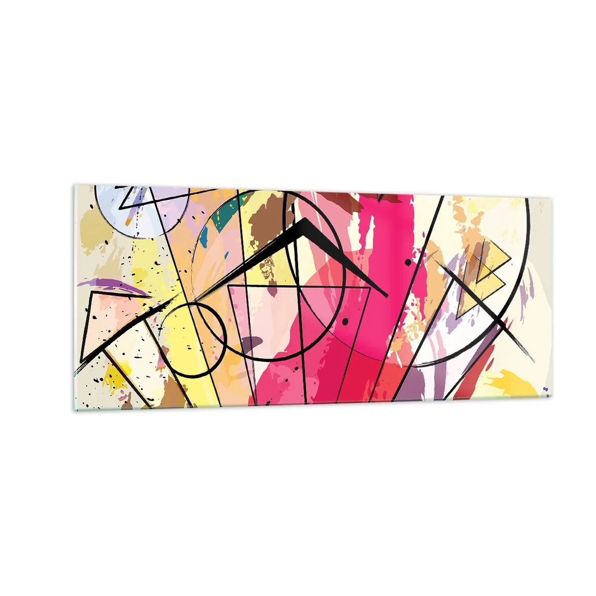Cuadro sobre vidrio - Impresiones sobre Vidrio - Explosión - 100x40 cm