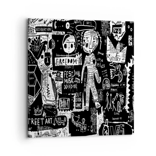 Cuadro sobre lienzo - Impresión de Imagen - La juventud espiritual de la ley y la alegría - 70x70 cm