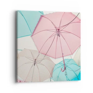 Cuadro sobre lienzo - Impresión de Imagen - A veces el sol, a veces la lluvia - 40x40 cm