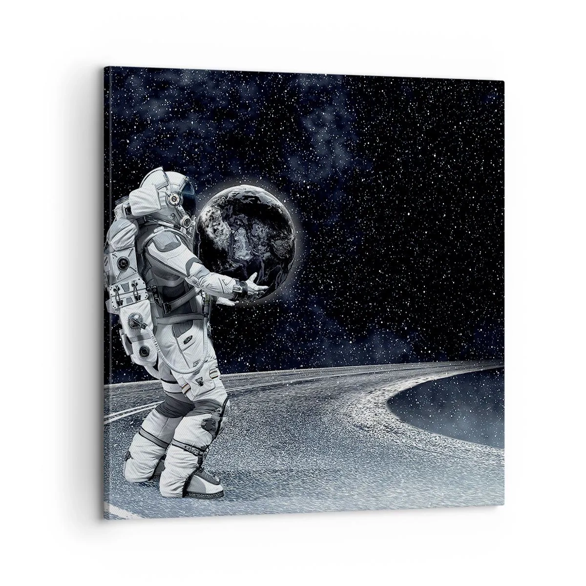 Cuadro sobre lienzo - Impresión de Imagen - En la Vía Láctea - 60x60 cm