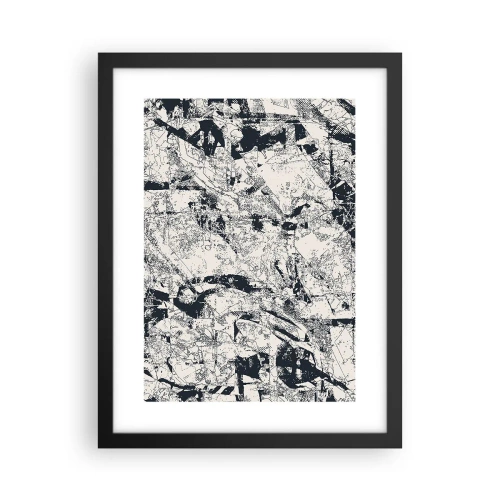 Póster en marco negro - La interpenetración de los opuestos - 30x40 cm