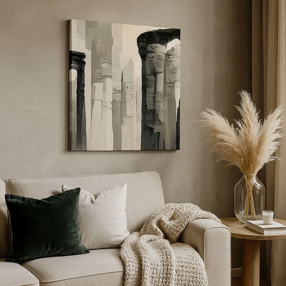 Cuadro sobre lienzo - Impresión de Imagen - La majestuosidad de la antigüedad - 30x30 cm