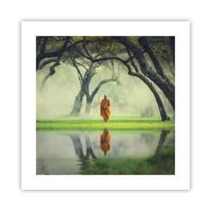 Póster - En el camino de la iluminación - 40x40 cm