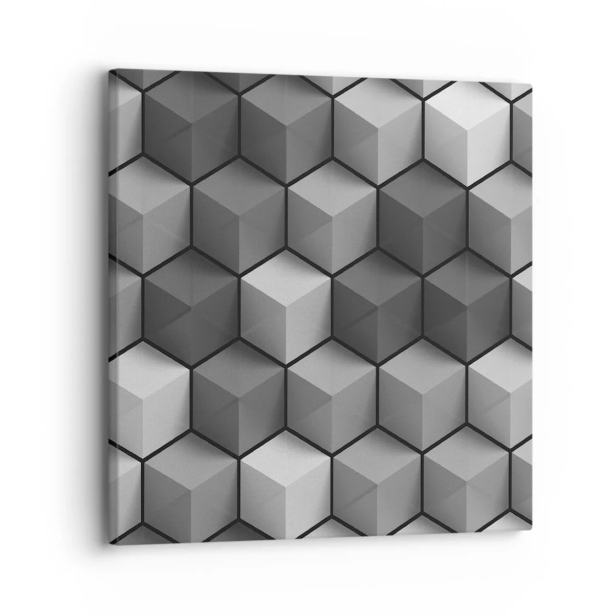 Cuadro sobre lienzo - Impresión de Imagen - Rompecabezas cubista - 30x30 cm