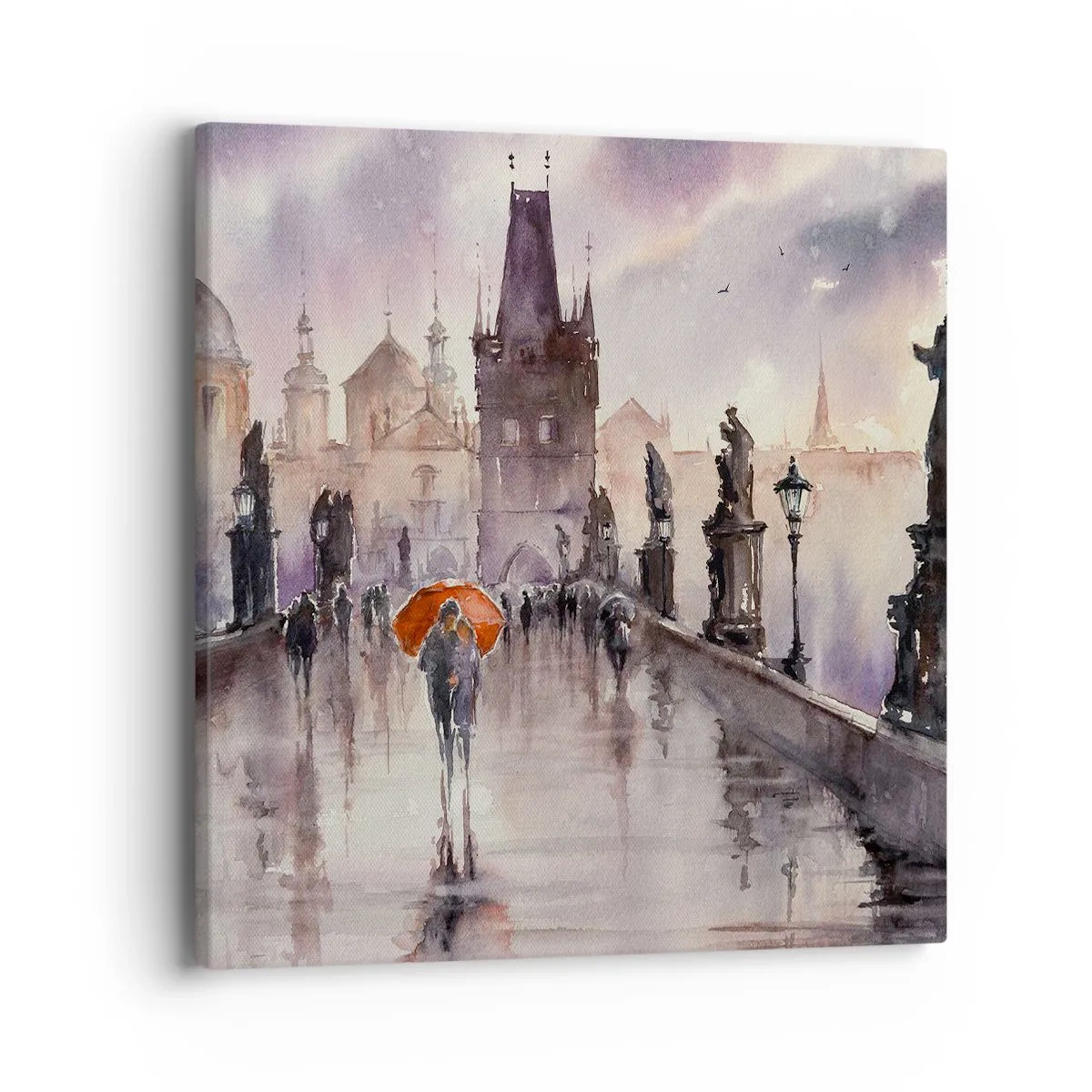 Cuadro sobre lienzo - Impresión de Imagen - La gente no cambia - 40x40 cm