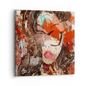 Cuadro sobre lienzo - Impresión de Imagen - Nadie sabe cómo eres realmente - 40x40 cm