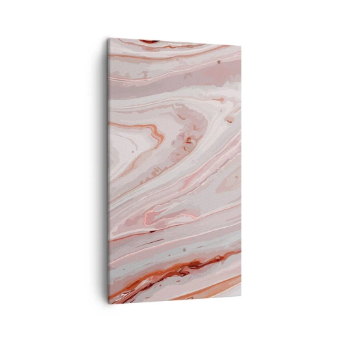Cuadro sobre lienzo - Impresión de Imagen - Rosa líquido - 45x80 cm