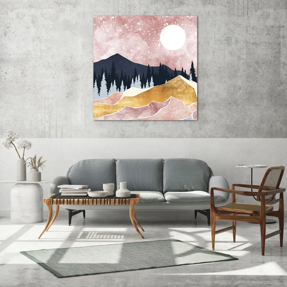 Cuadro sobre vidrio - Impresiones sobre Vidrio - Vigilancia nocturna - 60x60 cm