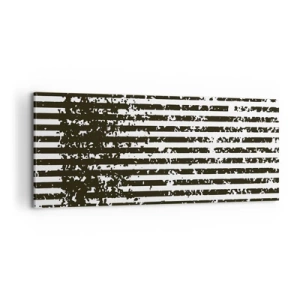 Cuadro sobre lienzo - Impresión de Imagen - Ritmo y ruido - 100x40 cm