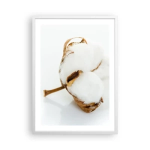 Póster en marco blanco - Suave por naturaleza - 50x70 cm