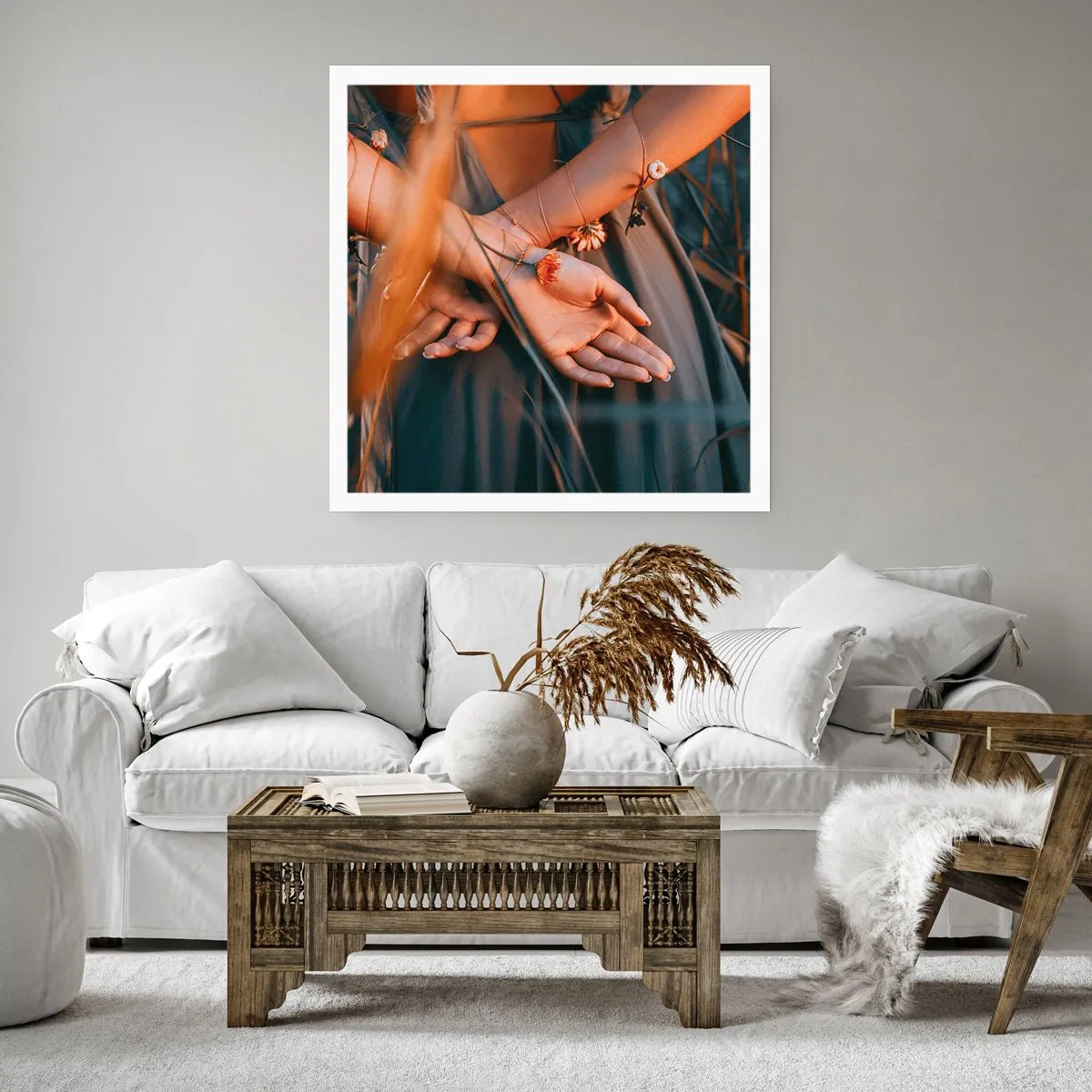 Póster - Conectada con la naturaleza - 40x40 cm