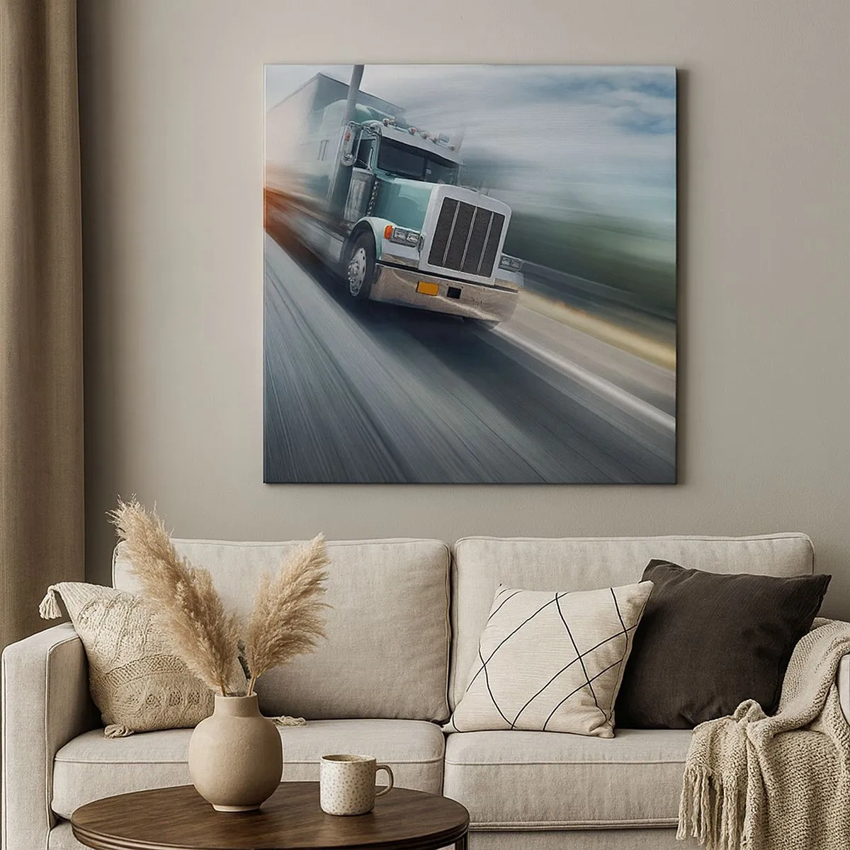 Cuadro sobre lienzo - Impresión de Imagen - Un gigante norteamericano en apuros - 30x30 cm