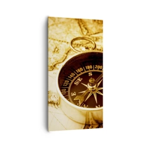 Cuadro sobre lienzo - Impresión de Imagen - ¿Este u Oeste? - 65x120 cm