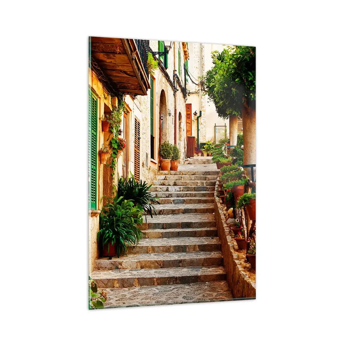 Cuadro sobre vidrio - Impresiones sobre Vidrio - La magia de unas vacaciones en España - 80x120 cm
