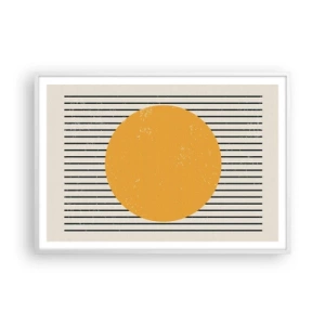 Póster en marco blanco - El poder de la sencillez - 100x70 cm