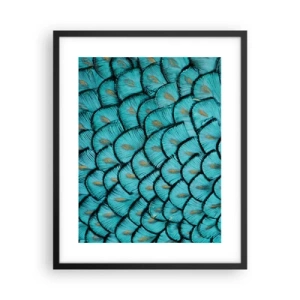 Póster en marco negro - La gran gala de las plumas - 40x50 cm