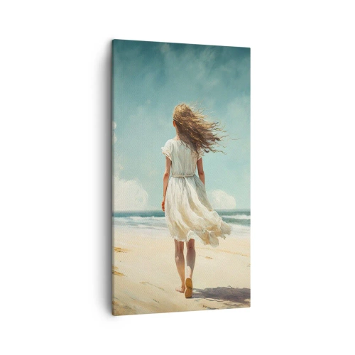 Cuadro sobre lienzo - Impresión de Imagen - Al encuentro del sol y del viento - 45x80 cm