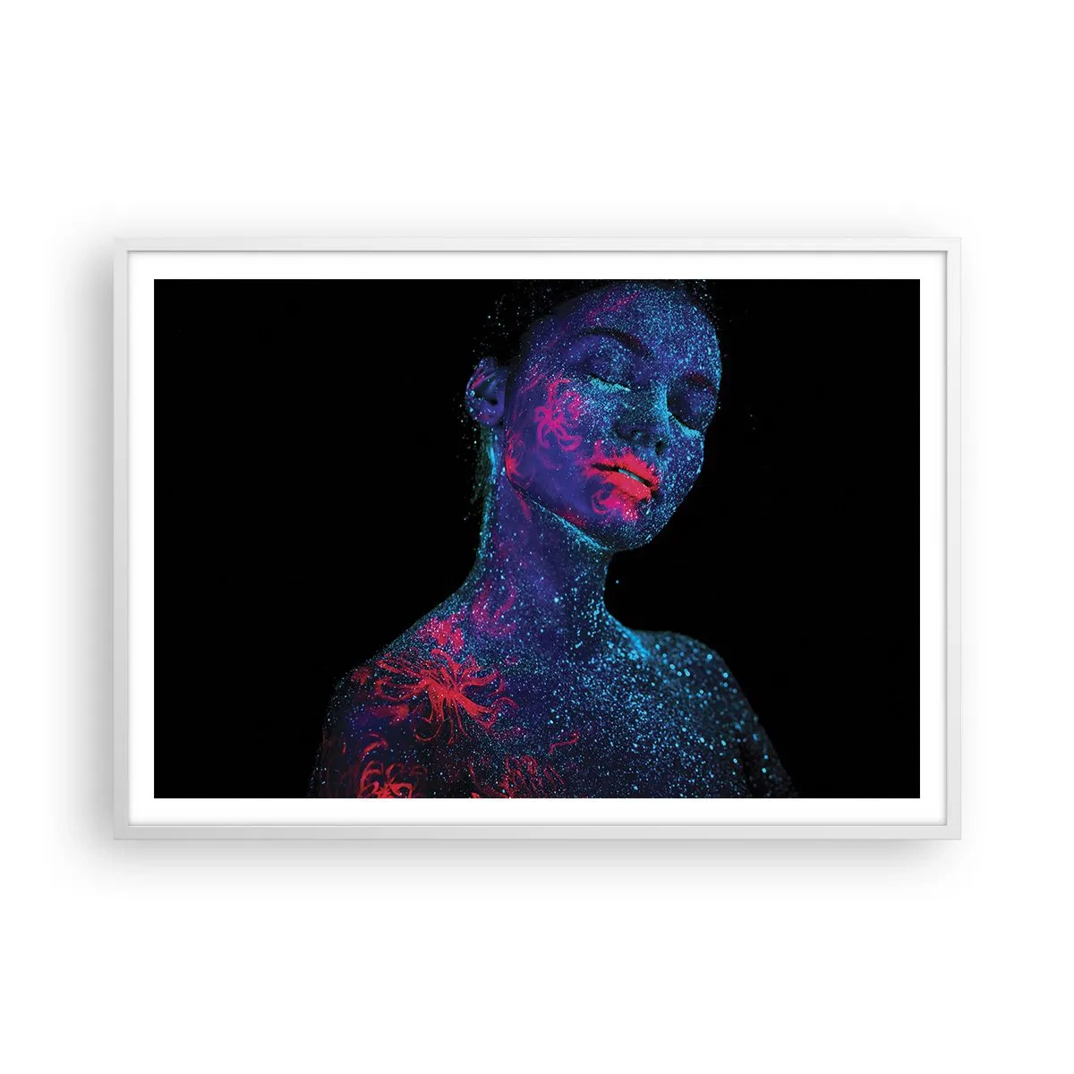 Póster en marco blanco - En polvo de estrellas - 100x70 cm