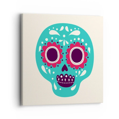 Cuadro sobre lienzo - Impresión de Imagen - La vida: diversión hasta la muerte - 40x40 cm