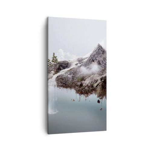 Cuadro sobre lienzo - Impresión de Imagen - Isla surrealista - 45x80 cm