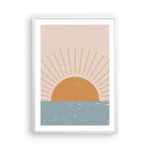 Póster en marco blanco - La maravilla de cada día - 50x70 cm