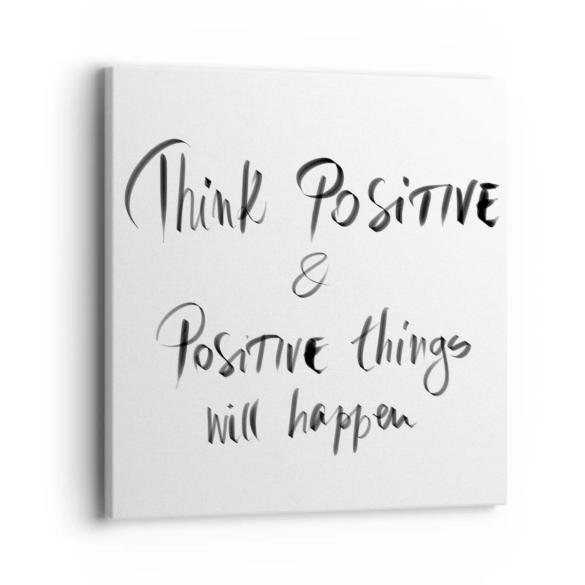 Cuadro sobre lienzo - Impresión de Imagen - ¿Cómo vivir? - 40x40 cm