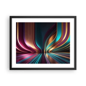 Póster en marco negro - Arquitectura de la luz - 50x40 cm