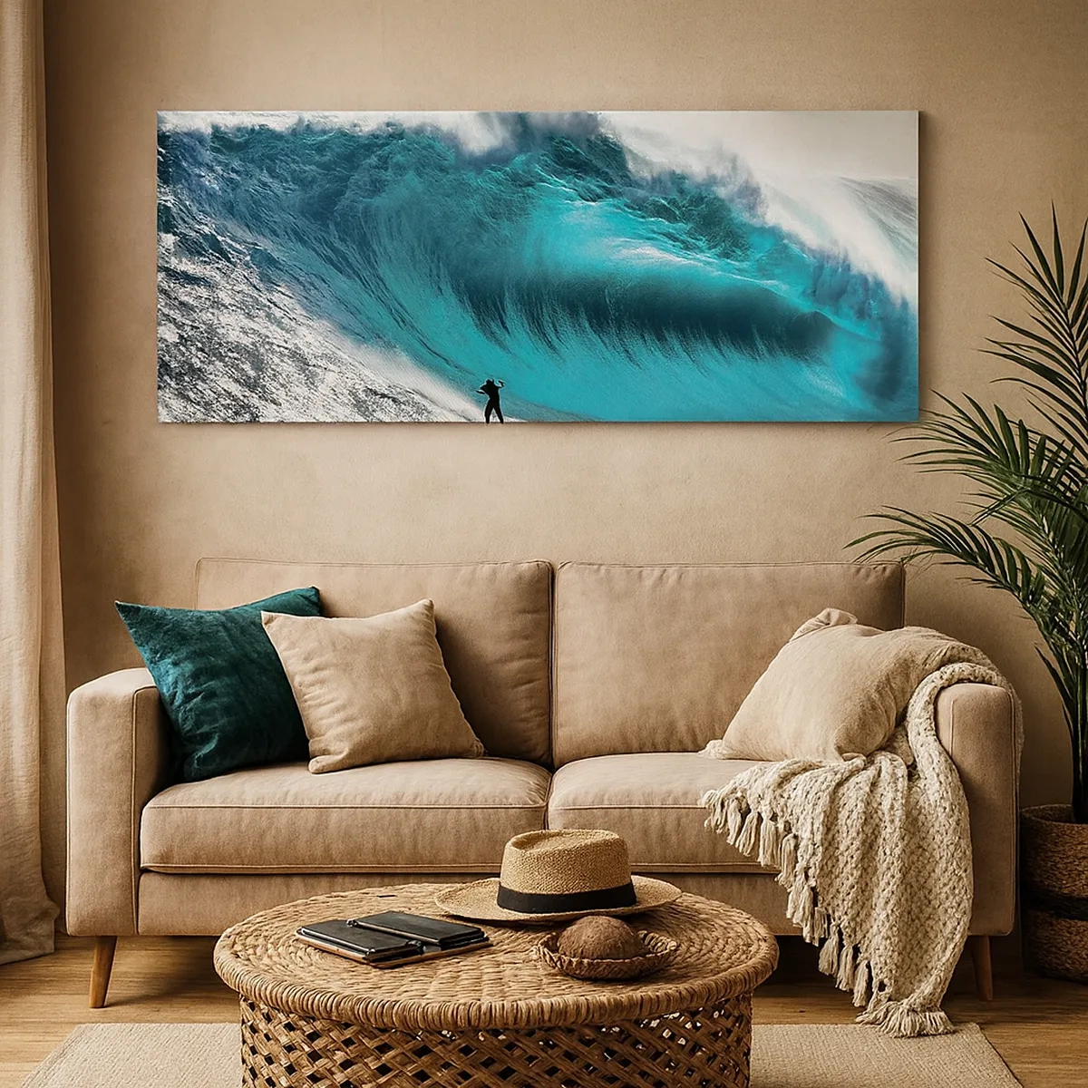 Cuadro sobre lienzo - Impresión de Imagen - Reto aceptado - 30x30 cm