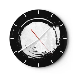 Reloj de pared - Reloj de vidrio - La buena salida - 40x40 cm