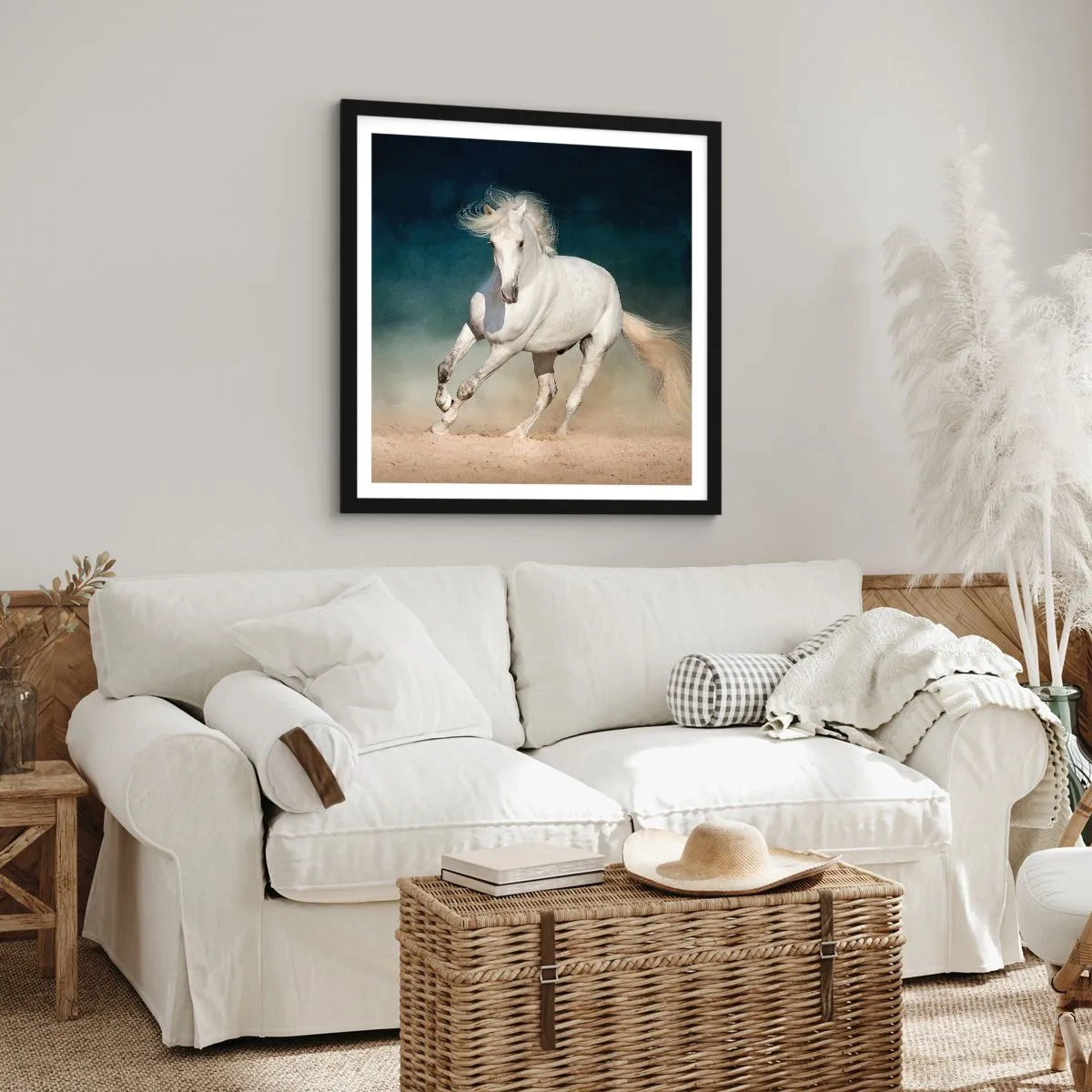 Póster en marco negro - Libertad en estado puro - 50x50 cm