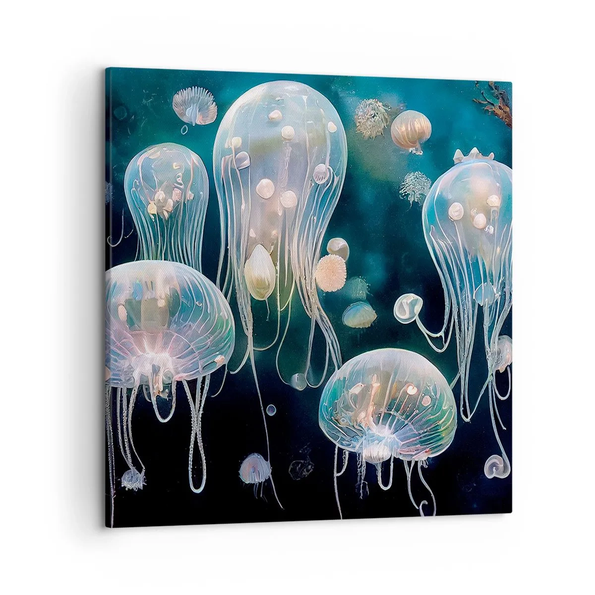 Cuadro sobre lienzo - Impresión de Imagen - Globos submarinos - 50x50 cm