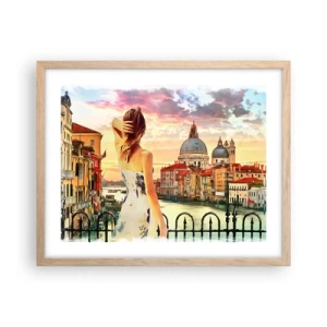 Póster en marco roble claro - Escapada de fin de semana - 50x40 cm