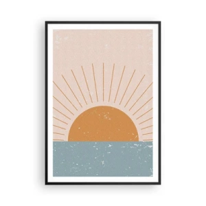 Póster en marco negro - La maravilla de cada día - 70x100 cm