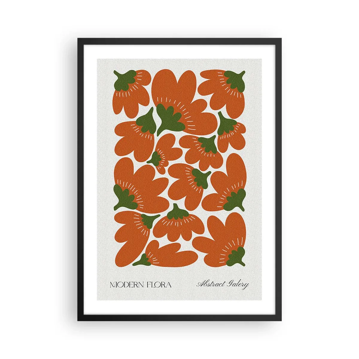 Póster en marco negro - La vida de las flores - 50x70 cm