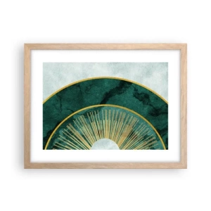 Póster en marco roble claro - Un sistema solar diferente - 40x30 cm