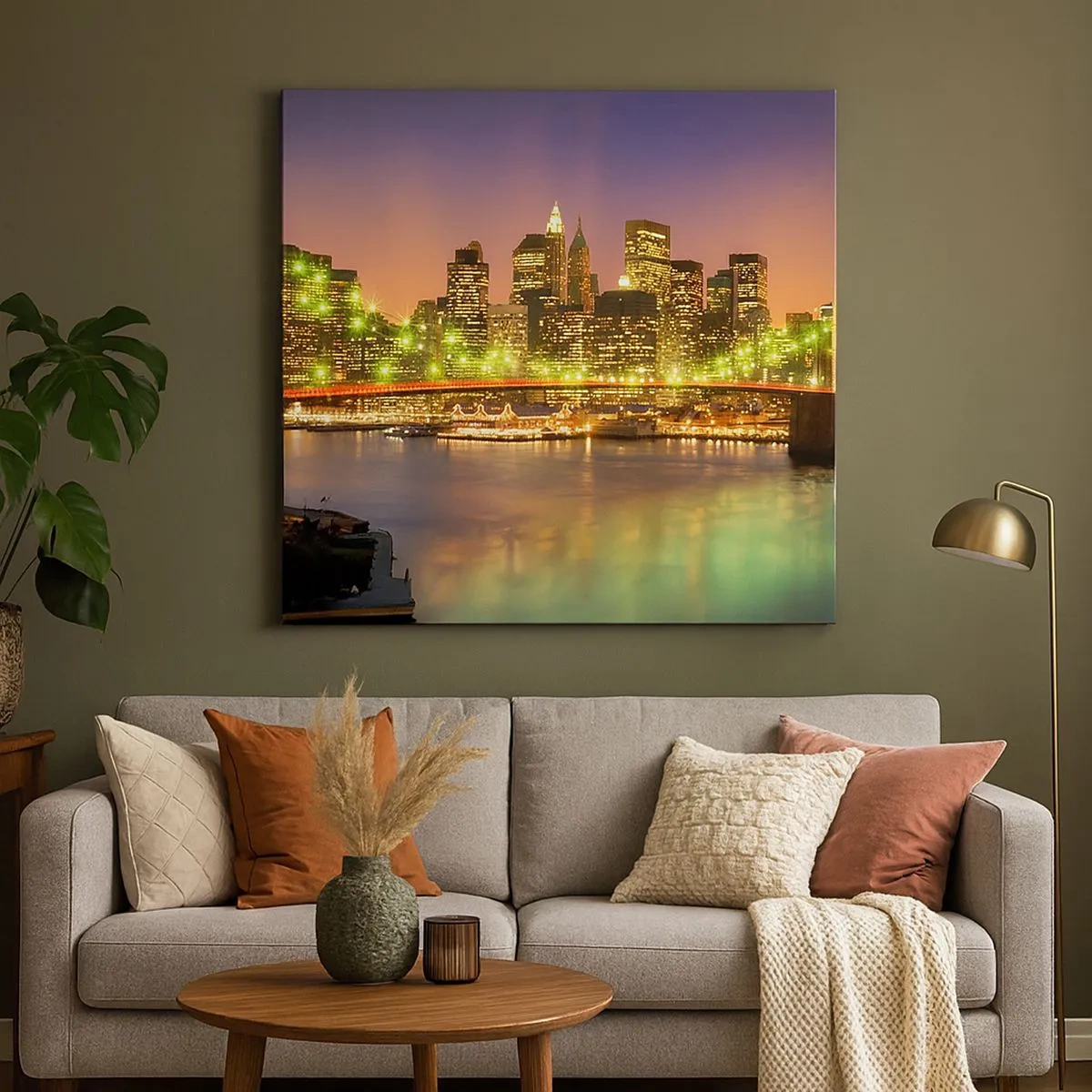 Cuadro sobre lienzo - Impresión de Imagen - Aquí la luz nunca se apaga - 30x30 cm