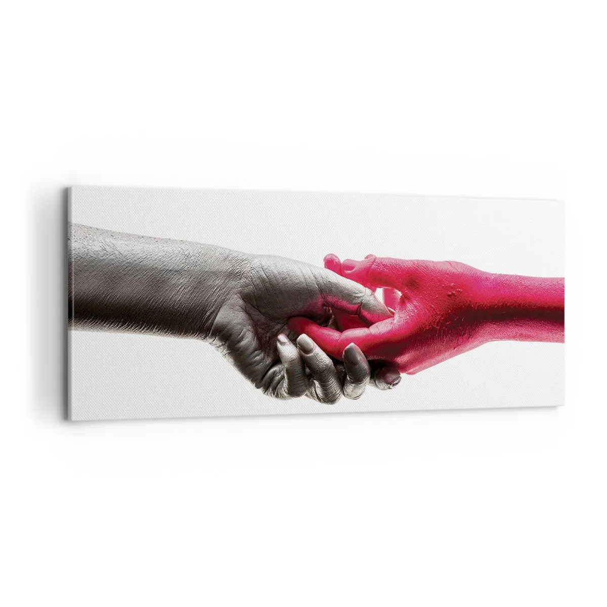 Cuadro sobre lienzo - Impresión de Imagen - Juntos, aunque diferentes - 100x40 cm