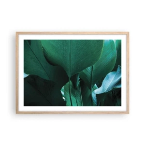 Póster en marco roble claro - De cara a la luz - 70x50 cm