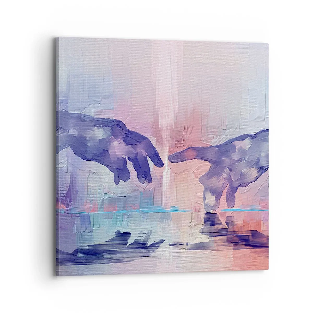 Cuadro sobre lienzo - Impresión de Imagen - Chispa divina de vida - 70x70 cm