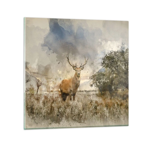 Cuadro sobre vidrio - Impresiones sobre Vidrio - Dignidad - fuerza - encanto - 30x30 cm