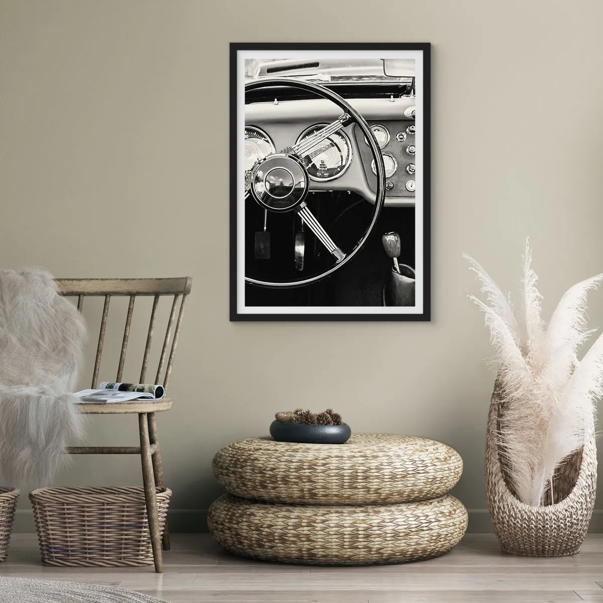 Póster en marco negro - El sueño de un coleccionista - 50x70 cm