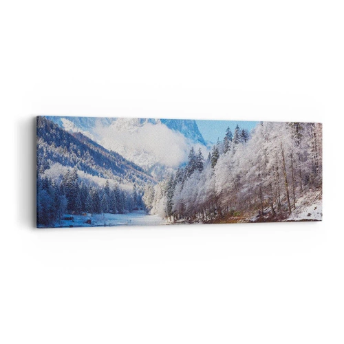 Cuadro sobre lienzo - Impresión de Imagen - Guardia de nieve - 90x30 cm
