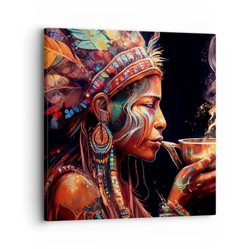 Cuadro sobre lienzo - Impresión de Imagen - Un ritual mágico - 30x30 cm