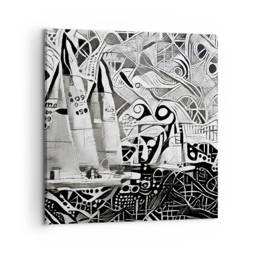 Cuadro sobre lienzo - Impresión de Imagen - Entre las olas - 60x60 cm