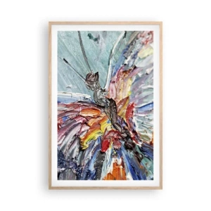 Póster en marco roble claro - Pintado por la naturaleza - 61x91 cm