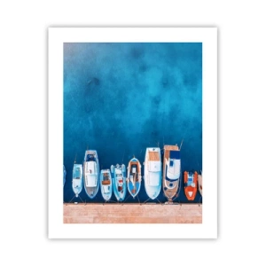 Póster - En fila y a la espera - 40x50 cm