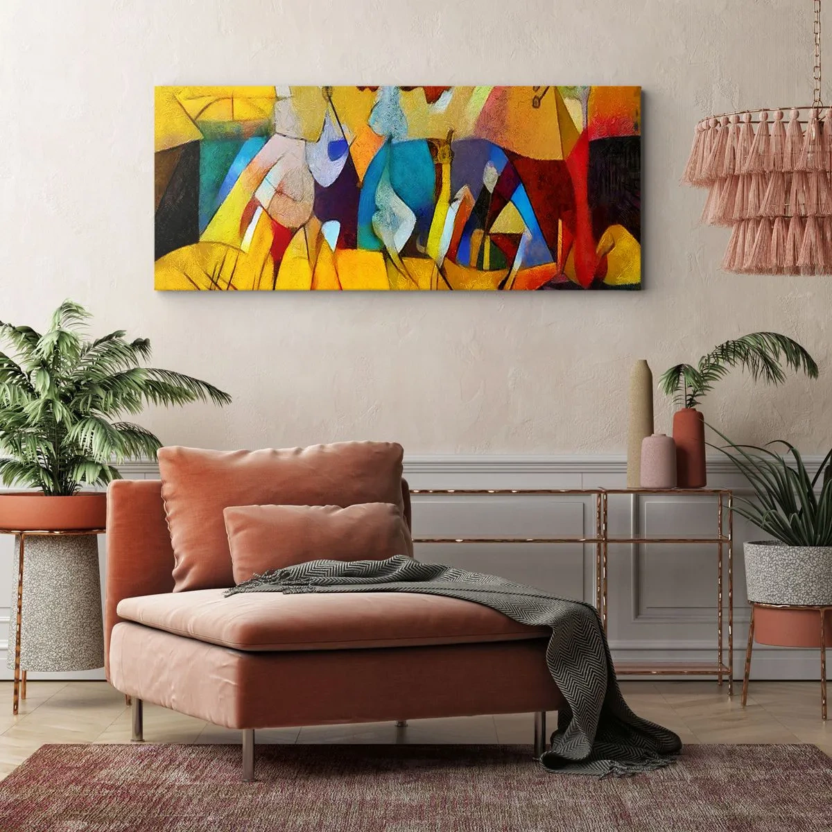 Cuadro sobre lienzo - Impresión de Imagen - Sol - vida - alegría - 100x40 cm