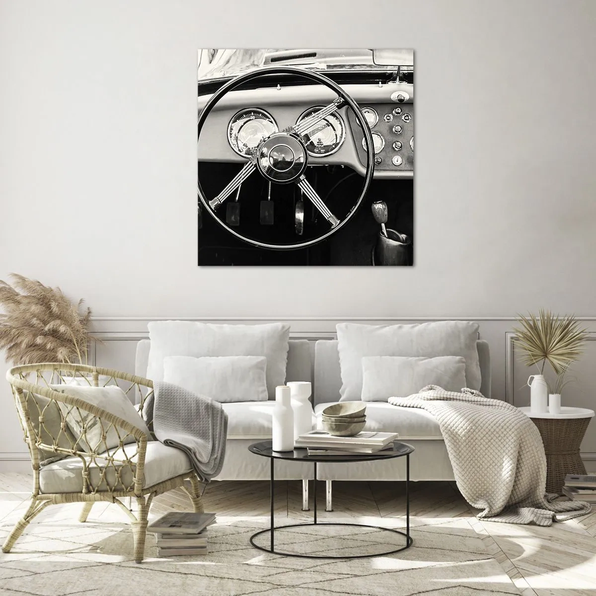 Cuadro sobre vidrio - Impresiones sobre Vidrio - El sueño de un coleccionista - 40x40 cm